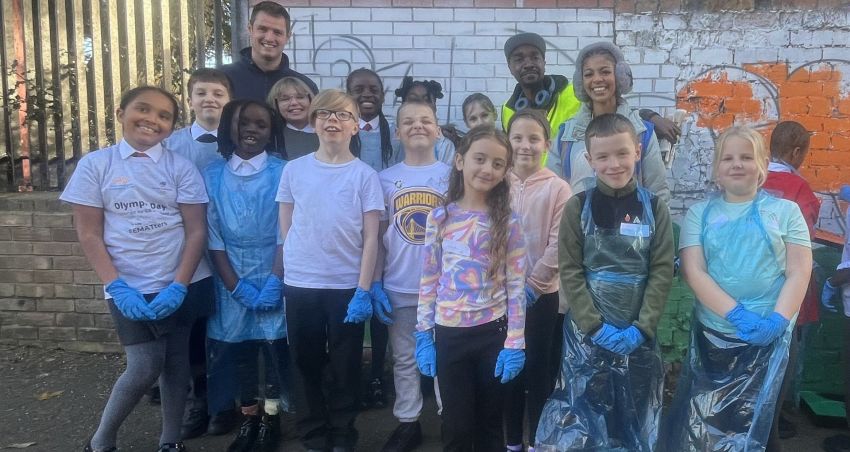 Community art project sees primary pupils transform NIA entrance